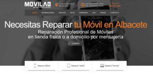 Nueva Web reparar móvil Albacete